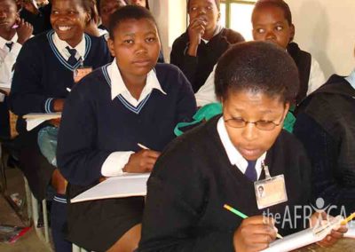 Velangaye students in class working
